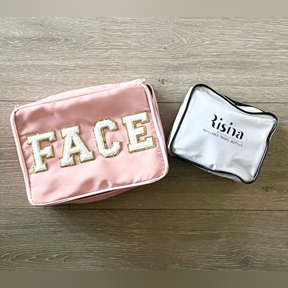 NWOT Travel Bundle. Face Bag for Makeup and Travel Bottle Kit - Picture 16 of 16